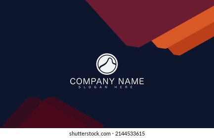business card template abstract colorful, stylish modern business card template