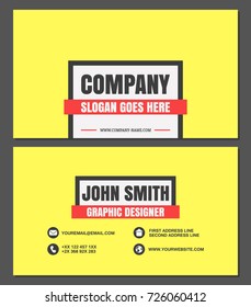 Business card template. Abstract business card design. Vector illustration