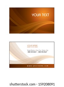 Business Card Template. Abstract Vector Design.