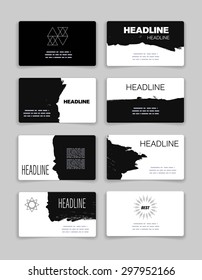 Business card template. Abstract Vector Template Layout Design for Flyer, Placard, Brochure or Booklet. Mobile, Technology and Infographic Concept. UI template. Web UI app design.
