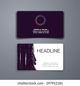 Business card template. Abstract Vector Template Layout Design for Flyer, Placard, Brochure or Booklet. Mobile, Technology and Infographic Concept. UI template. Web UI app design.