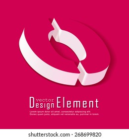 Business card template with alphabet letter O. Vector design element
