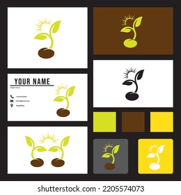 business card template art design vector logo.