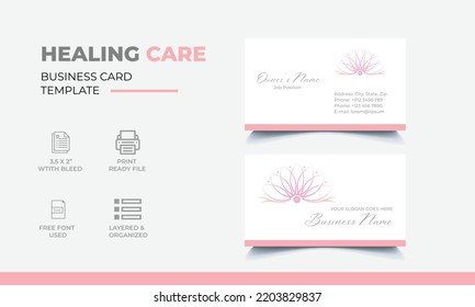 Business card template, Available for spa, wellness, recreation and heath care