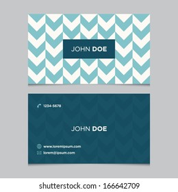 Business Card Template, Background Pattern Vector Design Editable