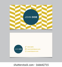 Business card template, background pattern vector design editable