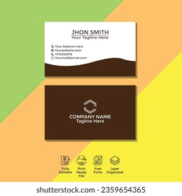 business card template in beautiful background