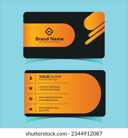 Business card template with a clean and creative design