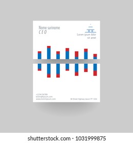 business card template. clean business card vector illustration