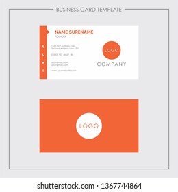 business card template CMYK color, clean and simple very easy to use, editable, print ready, suitable for company or business man