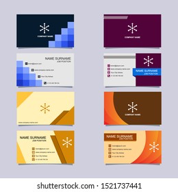 Business Card Template Collections Vector Design