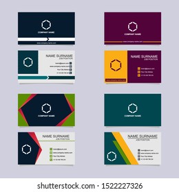Business Card Template Collections Vector Design