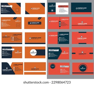 Business card template commercial Design