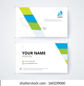 Business card template commercial design. vector illustration