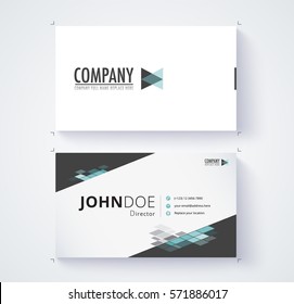 Business card template commercial design. vector illustration