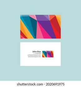 Business card template for companies.