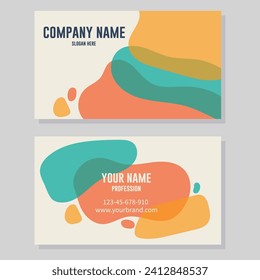 Plantilla de tarjeta de visita para el estilo corporativo de la empresa. Diseño de identidad corporativa. Ilustración del vector