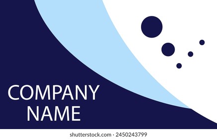 Business card template with copy space. Front View. Vector illustration for background, print, poster.