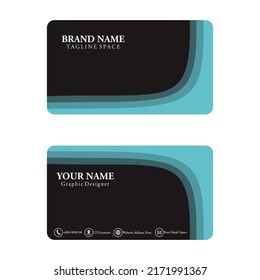 Business card template corporate brand identity design Free Vector
