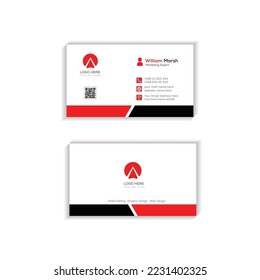 Business card template corporate brand identity design
