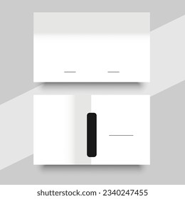 Business card template corporate brand identity design.
