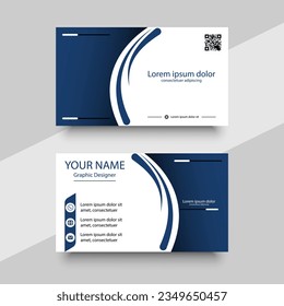 Business card template corporate brand identity design.
