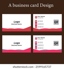 Business card template corporate brand identity design