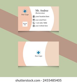 Business card template corporate design