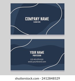 Plantilla de tarjeta profesional. Diseño de identidad corporativa. Estilo corporativo. Ilustración del vector