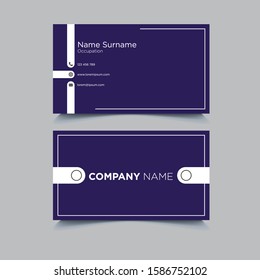 Business Card Template, Corporate Vector Creative Modern Design, Blue color