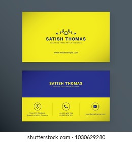 Business Card Template. creative business card