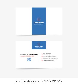 Business card template. Creative modern business card template design.