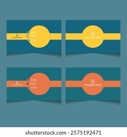 business card template. Creative and modern business card design. Stylish stationery design. Vector modern abstract clean and simple business card template, Flat black and red business card template.