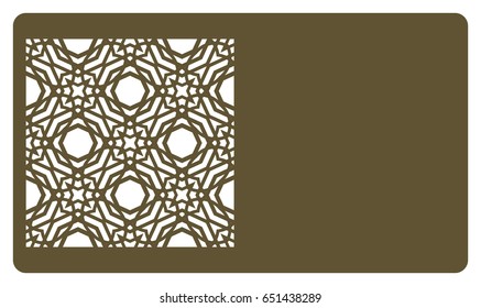 Cut Out Cards Lace Pattern Modern Stock Vector (Royalty Free) 684576112