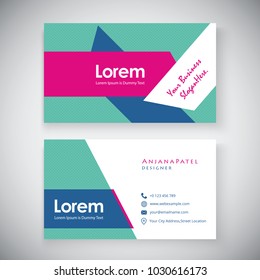 Business card template design