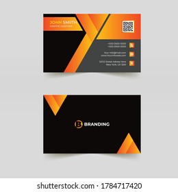 Business card template design or business card