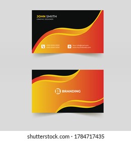 Business card template design or business card