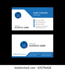 Business card template design. 