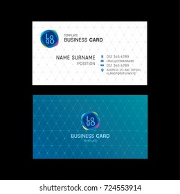 Business card template design. 