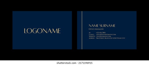 Business Card Template Design Abstract Modern Icon Color for Luxury Presentation of Simple Corporate Identity Concept Minimal Elegant Brand Set of Creative Contact Information in Vector Illustration.