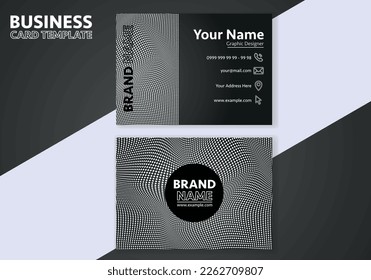 Business Card Template Design Abstract Modern Icon Color for Luxury Presentation of Simple Corporate Identity Concept Minimal Elegant Brand Set of Creative Contact Information in Vector Illustration.