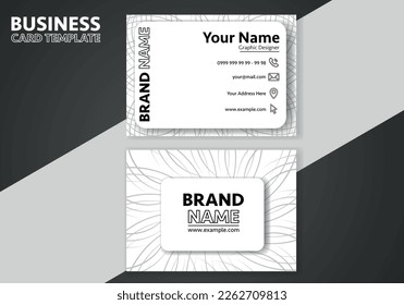 Business Card Template Design Abstract Modern Icon Color for Luxury Presentation of Simple Corporate Identity Concept Minimal Elegant Brand Set of Creative Contact Information in Vector Illustration.