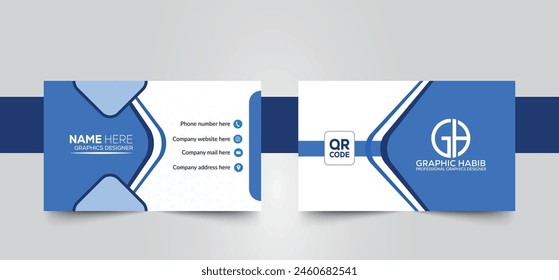 Business Card Template Design Abstract Modern Icon Color for Luxury Presentation of Simple Corporate Identity Concept Minimal Elegant Brand Set of Creative Contact Information in Vector Illustration..