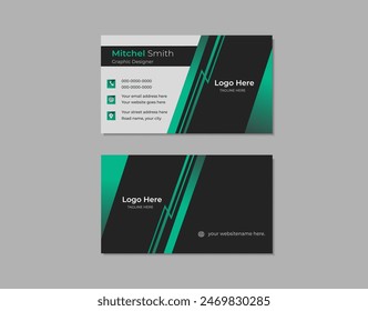 Business Card Template Design Abstract Modern Icon Color for Luxury Presentation of Simple Corporate Identity Concept Minimal Elegant Brand Set of Creative Contact Information in Vector