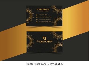 Business Card Template Design Abstract Modern Icon Color for Luxury Presentation of Simple Corporate Identity Concept Minimal Elegant Brand Set of Creative Contact Information in Vector