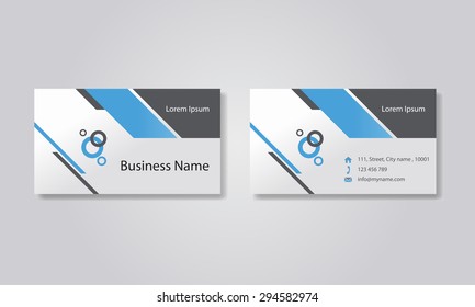 business card template design backgrounds .vector editable