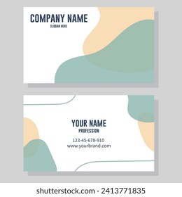 Diseño de plantillas de tarjetas de visita para el estilo corporativo de la empresa. Diseño de identidad corporativa. Ilustración del vector