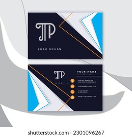 Business Card Template Design, Creative Invitation card EPS, Simple modern business card template