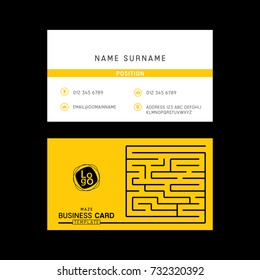 Business card template design. creative name card design.