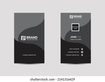 Business card template design with modern look
